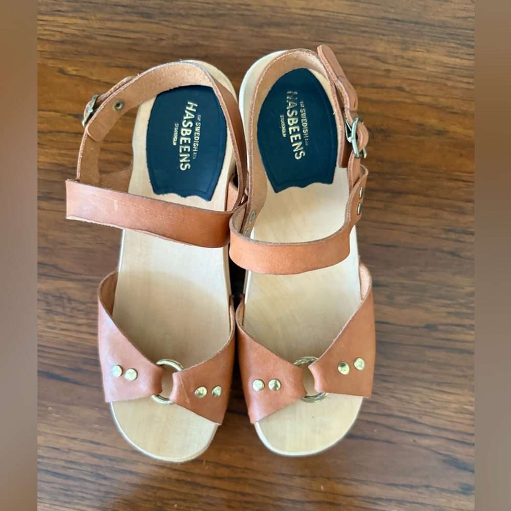 Swedish Hasbeens Brown Sandals